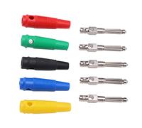 YWBL-WH Conector Tipo Banana de 4 Mm, Cobre , Capacidad de Alta Corriente de 32 A, Conector Macho Apilable para Cables de Audio, Parlantes y Computadoras