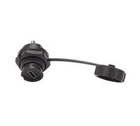 YWBL-WH Conector USB, Conector Hembra Micro USB Resistente Al Agua y Duradero con Cierre de Hebilla, Clasificación IP68 para Equipos Mecánicos y Dispositivos para Exteriores