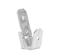 YWBL-WH Conectores de Pala Terminales de Engarce Conectores Eléctricos Divisor de Enchufe Inverso para Electrónica de Embarcaciones 50 Piezas (SILVER)