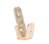 YWBL-WH Conectores de Pala Terminales de Engarce Conectores Eléctricos Divisor de Enchufe Inverso para Electrónica de Embarcaciones 50 Piezas (GOLD)