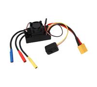 YWBL-WH Controlador Electrónico de Velocidad ESC 60A RC sin Escobillas con Ventilador de Refrigeración, Diseño Impermeable para Todo Tipo de Clima para Buggy Todoterreno 1:10