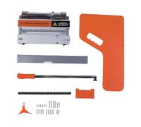 YWBL-WH Cortador de Pisos de 13 Pulgadas, ángulos de Corte Múltiples, Material de Acero de Aleación, para Laminado, Madera Dura, LVP y Más Riel de Aluminio de Doble Escala, Barra de