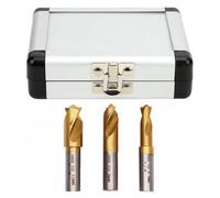 YWBL-WH Cortador de Soldadura por Puntos, Juego de Brocas de Cobalto CO para Quitar Láminas de Metal, 3 Brocas de Punta de 1/4 pulg., 5/16 pulg., 3/8 con Agarre Seguro, Diseño de Punta Especial