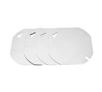 YWBL-WH Cubierta de Caja Eléctrica Octágono, Cubiertas de Conexiones de Metal Plano en Blanco de Acero Galvanizado para Caja Octogonal de 4 Pulgadas, Fácil Instalación, Pintura de Bricolaje, Placa