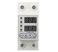 YWBL-WH Dispositivo de Protección de Voltaje Protector de Sobretensión de CA Pantalla Digital de 40 A Recuperación Automática Relé de Corte Ajustable 2P para Electrodomésticos Producción Hotelera