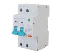 YWBL-WH Dispositivo Protector de Fallas de 2P RCBO RCCB Disyuntor con Sobrecarga Protección contra Cortocircuitos de Fuga a Tierra para Residencial Comercial (63A)
