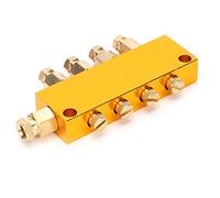 YWBL-WH Distribuidor de Aceite, Válvula Divisora de Pistón Ajustable, Acero Inoxidable, Ideal para Mecanizado CNC y Sistemas de Fundición a Presión