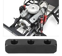 YWBL-WH Divisor de Bloque de Colector de Manguera de Aire de 4 Vías, Conector Neumático de Aluminio con Múltiples Orificios de Conexión, Rosca BSPP de 1/4 de Pulgada para Accesorios de Herramientas