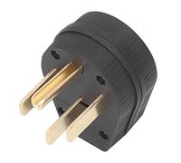 YWBL-WH Enchufe Angular de 4 Clavijas NEMA 14-50P 50A 125V/250V, Construcción Pesada de Latón y PA66 para Estufa, Secadora o Generador