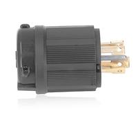 YWBL-WH Enchufe de Bloqueo PA66 Adaptador de Enchufe de Bloqueo Macho de Latón NEMA L21 30 30A 120 208V 5 Orificios para Generadores Electrodomésticos Uso de Energía Industrial 4 a 122 Grados F