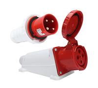 YWBL-WH Enchufe Montado en Aviación Industrial IP67, 4 Pines, 63A, 380V-415V, Puerto de Enchufe de Alimentación de Goma de Cobre y Polipropileno para Muelle de Aeropuerto Industrial