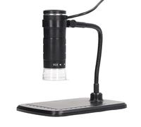 YWBL-WH Endoscopio de Aumento Portátil, Microscopio Digital con 8 Luces LED Ajustables y Soporte Flexible, Ideal para Cámara de Teléfono Móvil y Excursiones por la Naturaleza.