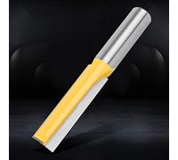 YWBL-WH Enrutar Dados y Cortes Rectos, Cortador de Alta Dureza para Carpintería, Broca Enrutadora de 1/2 Pulgada, Recubrimiento Laminado y Resistente Al Calor, Broca Enrutadora Recta, Utilizada para