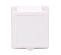 YWBL-WH Entrada de Bloqueo Giratorio para Enchufe RV, NEMA SS2 50P 50AMP, Enchufe Macho con Brida Cerrada con Cerradura con Cubierta Resistente a la Intemperie, para RV Trailer Ship