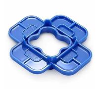 YWBL-WH Espaciador de Cubierta, Diseño 4 en 1 con Espacios de 5/32 3/16 1/4 5/16 Pulgadas, Agarre para Dedos para Cubiertas de Madera Dura de PVC Compuesto de Madera