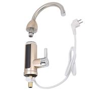 YWBL-WH Grifo de Calefacción Eléctrica, Grifo de Calentador de Agua Instantáneo sin Tanque de 3000 W, de Agua Fría y Caliente Eléctrico Giratorio sin Acero para Cocina y Baño (Enchufe europeo 220V)