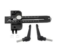 YWBL-WH Guía de Plantilla para Sierra de Mesa, Localizador de Carpintería de Aleación de Aluminio con Escala Dual Imperial Métrica, Compatible con Sierras de Mesa, Enrutadores de de Cinta para un