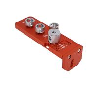 YWBL-WH Guía de Taladro de Perfil de Aluminio, Bloque de Tope Ajustable Antioxidante Anodizado Mecanizado CNC con Función de Roscado, para Marco de Impresora 3D, Estante, Construcción, (Cuerpo único)