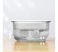 YWBL-WH Hervidor Frío, Dispensador de Bebidas de Calidad Alimentaria con Grifo, Válvula Sellada y Filtro de Silicona para Uso Doméstico (Blanco transparente)