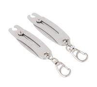 YWBL-WH Hilo Keychain Portátil y Preciso Controlador de Tamaño de Hilo y Entusiastas, Material de Acero TI, 2 Piezas para Medidas Rápidas