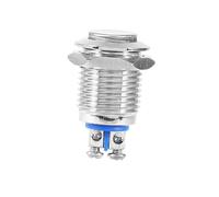 YWBL-WH Interruptor de Botón de Metal Interruptor de Arranque Momentáneo de Encendido y Apagado para Orificio de Montaje de 12 Mm Construcción Duradera de Acero Inoxidable con Clasificación IP65