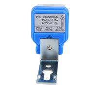 YWBL-WH Interruptor de Control de Luz Exterior, Sensor Automático de Encendido y Apagado Automático para Porche, Farolas de Jardín, CA 12V/24V/110V/220V 10A 2200W (12V)