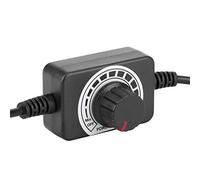 YWBL-WH Interruptor de Control de Velocidad Ajustable de 5-24 V CC Controlador de Velocidad del Motor PWM para Luces LED Taladros Eléctricos Ventiladores Pequeños Material ABS Tamaño Compacto