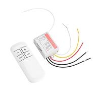 YWBL-WH Interruptor de Control Remoto Inalámbrico Controlador de Lámpara de Luz de 220 V Kit de Transmisor Receptor Remoto Alcance de 20 Metros para Bombillas LED Fluorescentes (Control