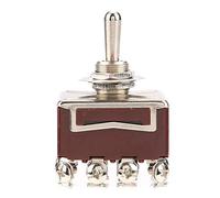 YWBL-WH Interruptor de Palanca ON/Off/ON, 4PDT Interruptor de Palanca de 3 Posiciones 12 Pin 12mm 15A / 250VAC 10A / 380VAC