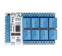 YWBL-WH Interruptor de relé de Control Remoto Infrarrojo de 8 Canales, Módulo de Plástico de 12V con 4 Modos Funcionales para Proyectos de Bricolaje de Automatización del Hogar (5V)