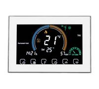 YWBL-WH Interruptor de Termostato Inteligente con Pantalla Táctil WiFi Programable para Calefacción del Hogar (White)