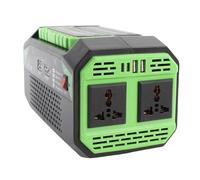 YWBL-WH Inversor de Corriente para Coche, 600 W CC 12 V A CA 220 V con 2 Salidas de CA 2 X USB C PD 2 X USB A QC Carga Rápida, Pantalla de Voltaje, para Teléfono Inteligente, Portátil,