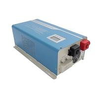 YWBL-WH Inversor de Onda Sinusoidal Pura de 5000 W ABS Cargador Inversor Sinusoidal de Acero Inoxidable CA 110 V 220 V 230 Pantalla LCD Montado en la Pared para Uso de Energía Solar en la Calle (48V)