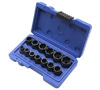 YWBL-WH Juego de 13 Herramientas para Quitar Pernos de Impacto, Acero Al Cromo Vanadio, Extractor de Pernos Eficiente para Mecánicos y Entusiastas del Bricolaje, Incluye Caja de Almacenamiento de