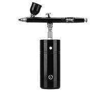 YWBL-WH Juego de Aerógrafo, Kit de Aerógrafo Inalámbrico de Aleación de Aluminio con Batería Recargable de 17,4 PSI, Portátil de Fácil Operación para Maquillaje, Manualidades, Pintura de Modelos