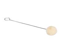 YWBL-WH Juego de Cepillos de Bolas de Lana, 20 Piezas Cepillo para Teñir Cuero con de Metal Cabeza de Bola de 25 Mm Longitud de 125 Mm para Aplicación de Pegamento para Pulir Teñido de Cuero
