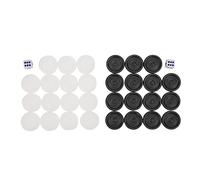 YWBL-WH Juego de Damas de Plástico con 32 Piezas para Juegos de Mesa Divertidos para Niños y Adultos