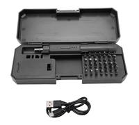 YWBL-WH Juego de Destornilladores Eléctricos Magnéticos 42 en 1, Potente Motor Reversible de 150RPM con Trinquete de 42 Bits, Carga Rápida Tipo C (GRAY)