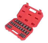 YWBL-WH Juego de Extractores de Pernos Extractor de Pernos Dañados de Acero Al Cromo Molibdeno 25 Piezas Tamaños Estándar en Pulgadas para Pelados Tuercas Oxidadas y Extracción de Tornillos por
