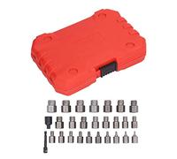 YWBL-WH Juego de Extractores de Tornillos, 27 Piezas, Kit de Removedor de Tornillos Rotos Hexagonales de Acero Al Cromo Molibdeno para Mantenimiento de Reparación, Elimina y Pernos Dañados para