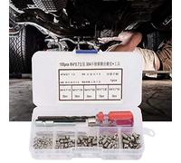 YWBL-WH Juego de Herramientas de Inserción de Reparación de Roscas de Manga de Tornillo de Alambre de Acero Inoxidable de 105 Piezas, Alta Resistencia con Accesorios Adicionales para M3 M4 M5, Juego