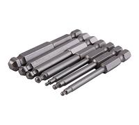 YWBL-WH Juego de Puntas de Destornillador Magnéticas Fuertes H2, H2.5, H3, H4, H5, H6, H8, 7 Piezas, Vástago Hexagonal de 1/4 de 65 Mm para Destornilladores Eléctricos, Destornilladores Manuales,