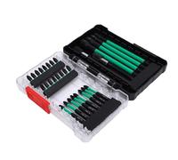 YWBL-WH Juego de Puntas para Destornilladores de Impacto, 33 Piezas S2, Puntas de Vástago Hexagonal de Acero de Aleación para Taladros de Impacto, con Cajas Transparentes con Cierre