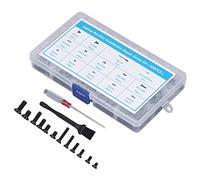 YWBL-WH Juego de Tornillos para Computadora de 600 Piezas, Mini Kit de Tornillos de Acero Al Carbono con Cepillo y Destornilladores para Mantenimiento de Reparación de Equipos Electrónicos