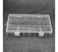 YWBL-WH Kit de 145 Tuercas de Cúpula de PE, Sujetadores de Hardware de Tuerca Hexagonal para M4 M5 M6 M8 M10 M12, con Caja Transparente para Almacenamiento y transporte. (145 unidades/caja, tapa