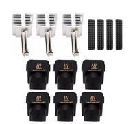 YWBL-WH Kit de Actualización de Extrusor Compatible con H2D H2S A1 A1 Mini. Alta Temperatura 500-650 °C. Boquillas de Acero Endurecido de 0,2, 0,4 y 0,6 Mm con 3 Boquillas y 6 Fundas de