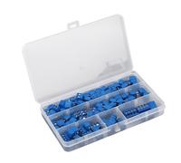 YWBL-WH Kit de Bloque de Terminales de Tornillo de Montaje en PCB de 100 Piezas, Conector de 2, 3, 4 Pines, Paso de 5 Mm, 10 A, 300 V para Proyectos Electrónicos de Bricolaje y