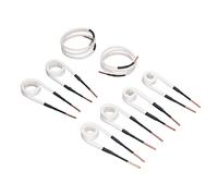 YWBL-WH Kit de Bobina de Calentador de Inducción Núcleo de Latón 3,0 Mm Juego de Calentador de Bobina de Inducción de 8 Piezas 4 Tipos para Extracción de Pernos y Tuercas para Mecánicos Garaje