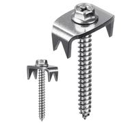 YWBL-WH Kit de Clips para Clavos de Sujeción para Valla de Acero Inoxidable, 50 Uds., M8
