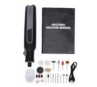 YWBL-WH Kit de Mini Amoladora Recargable, Herramienta de Grabado Inalámbrica con 8 Velocidades Ajustables, 27 Accesorios, Cubierta Protectora de Luz LED para Lijado, Pulido, Perforación,